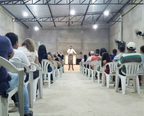 Primeiro culto em nosso novo templo
